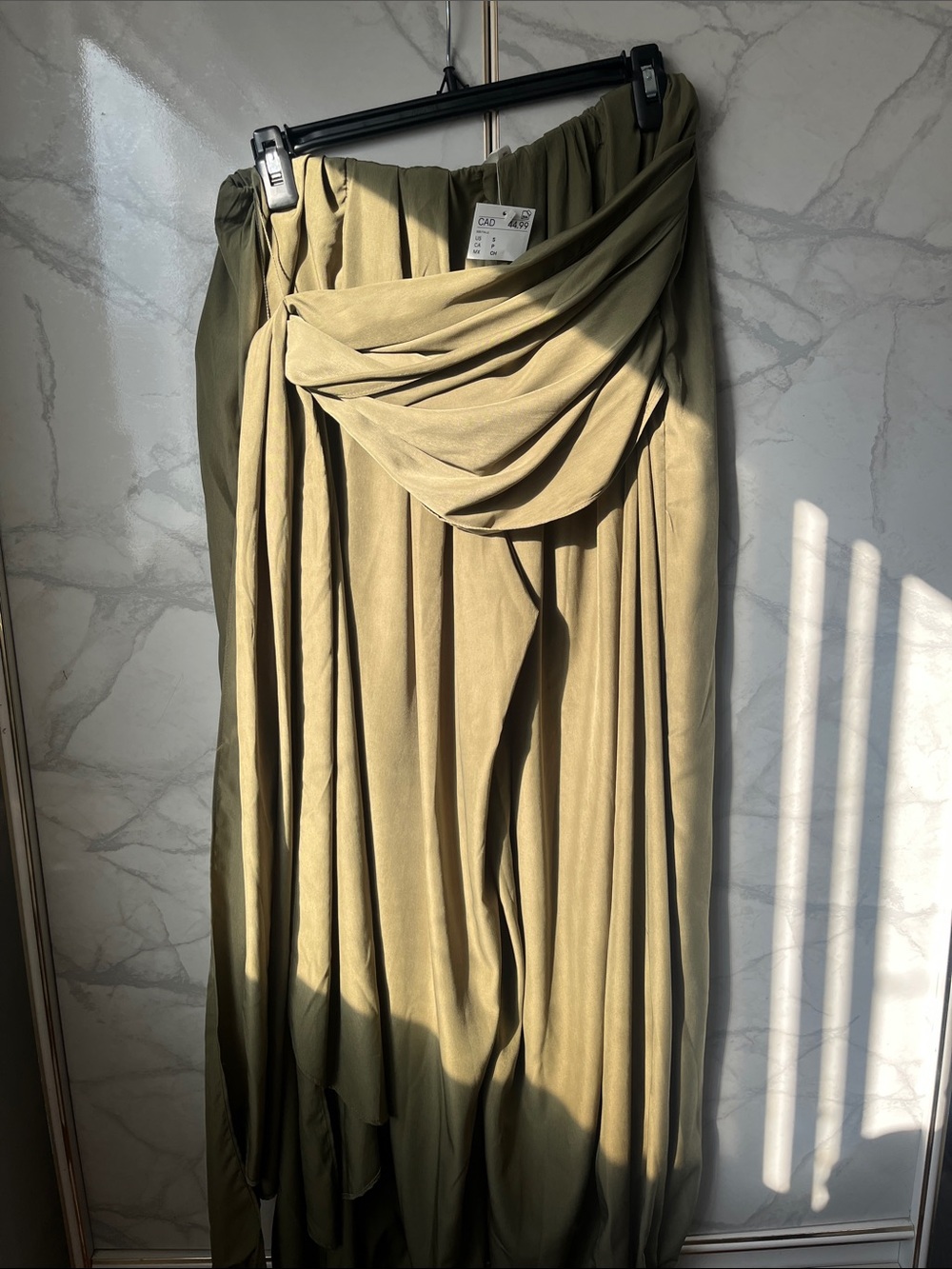 H&M Olive Draped Harem Pants